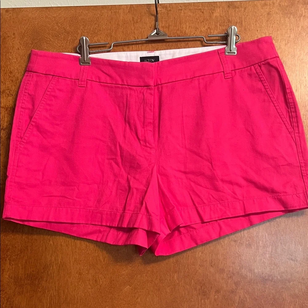 J. Crew Bright Pink Women's Cotton Shorts